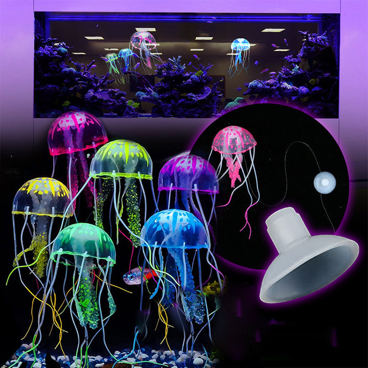 BowLift | Fish tank landscape simulation transparent fluorescent jellyfish