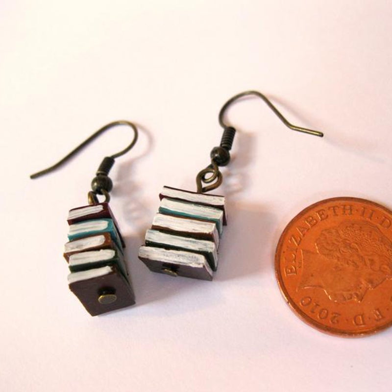 BowLift | Book stack earrings