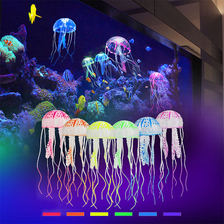 BowLift | Fish tank landscape simulation transparent fluorescent jellyfish