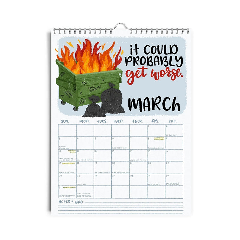 BowLift | HERE WE GO AGAIN DAMN IT 2025 CALENDAR