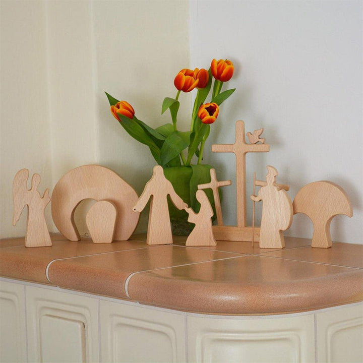 Easter Scene Wooden Decoration | Bowlift