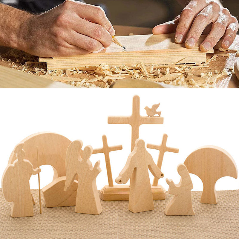 Wood Decoration Easter Scene | Bowlift