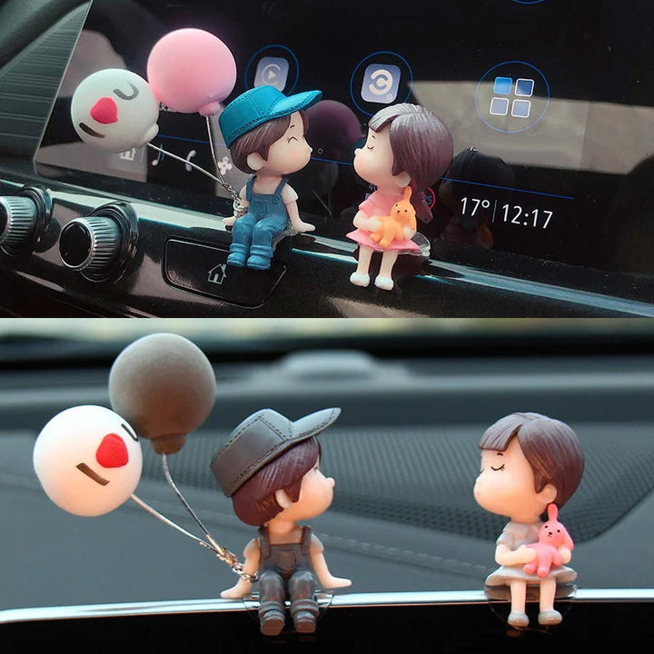 BowLift | Cute Couple Car Ornament