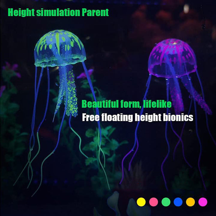 BowLift | Fish tank landscape simulation transparent fluorescent jellyfish