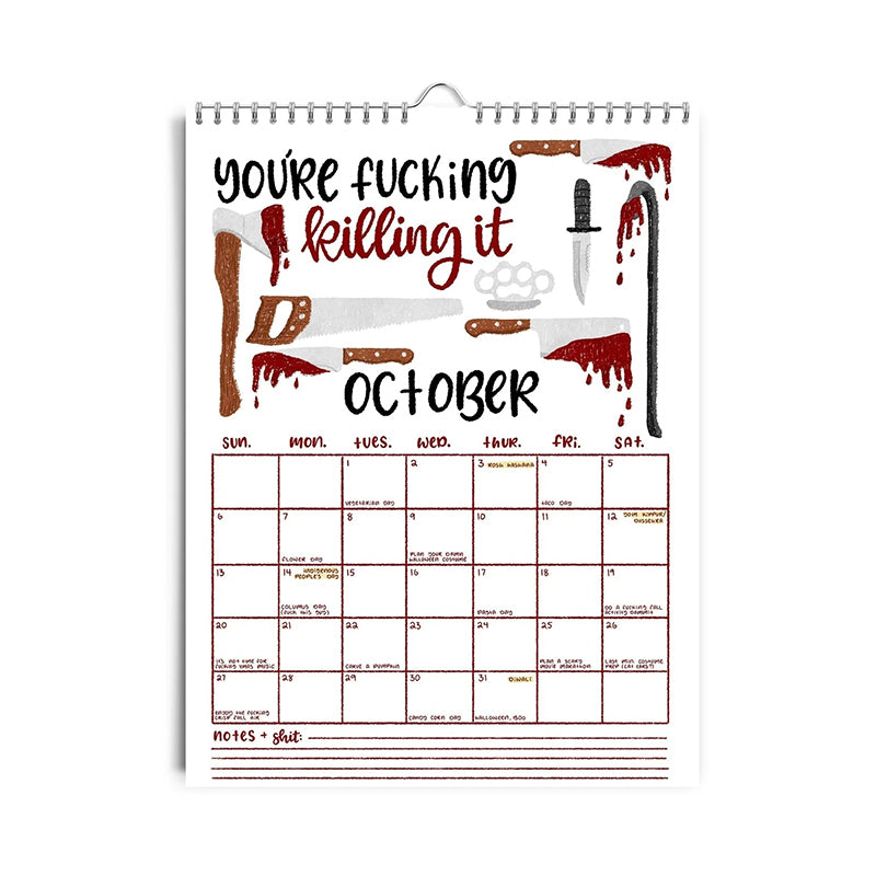 BowLift | HERE WE GO AGAIN DAMN IT 2025 CALENDAR