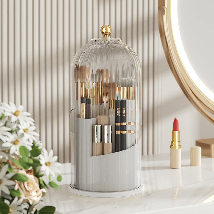360° Rotating Makeup Brush Organizer Box | Bowlift