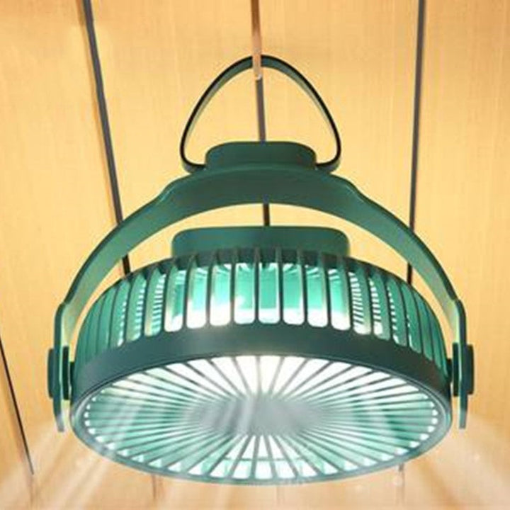 BowLift | 2-in-1 Rechargeable Portable Hanging / Desk Fan, with Night Light, 4 Adjustable Wind Speeds