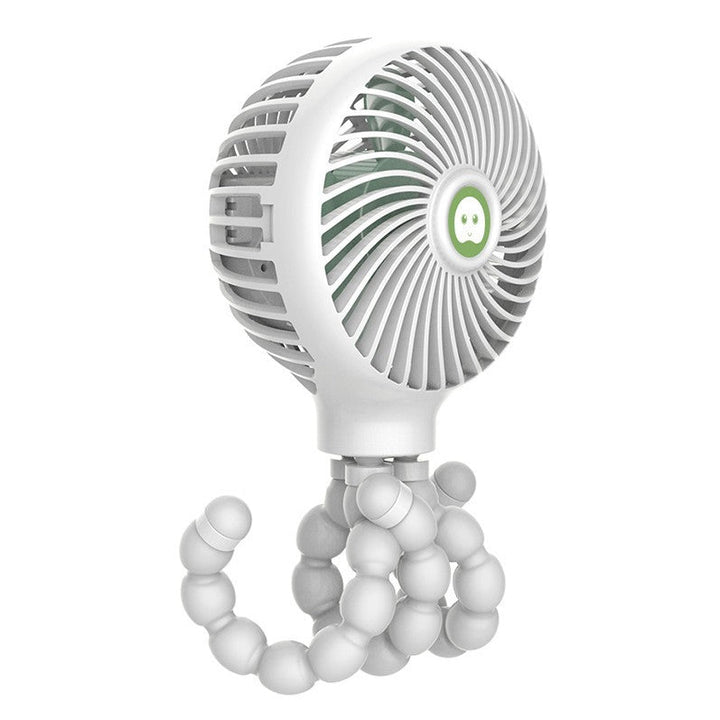 BowLift | Portable Rechargeable Fan with Adjustable Tripod & 3 Wind Modes, for Home, Desk, Stroller & More