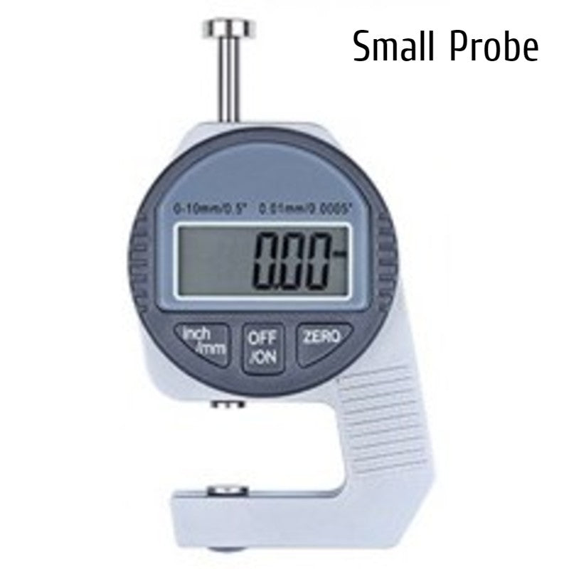 BowLift | Portable Electronic Digital Dial Thickness Gauge (0~12.7mm), with Precise LCD Display, Available in Three Probes