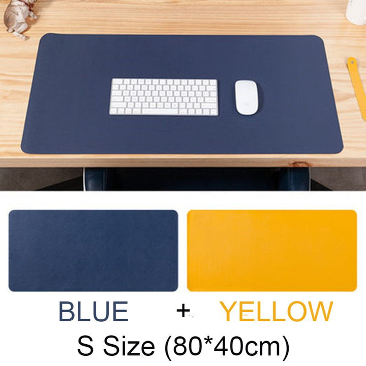 BowLift | Double-sided Large Waterproof PU Leather Desk Mat, for Office and Home