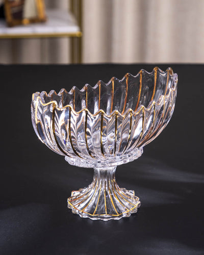 BowLift | Crystal Glass Lotus Decorative Bowl