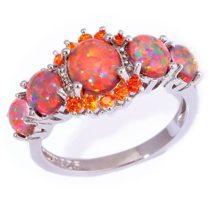 Lux -  Fire Opal Garnet Ring | Bowlift