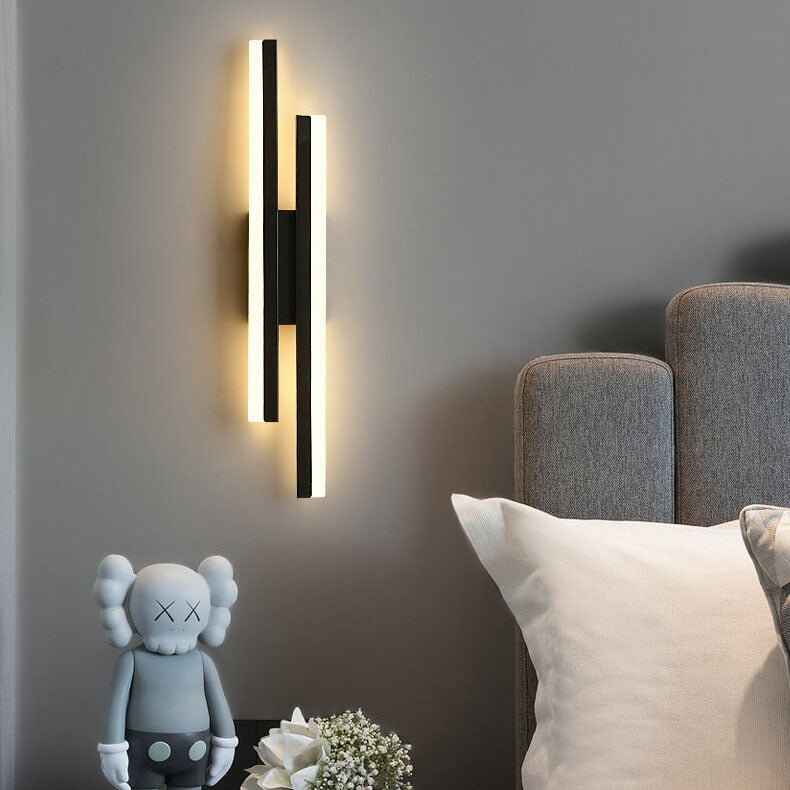 BowLift | LuxLine Modern LED Wall Lamp | Minimalist Design | Iron & Acrylic | Dimmable Light