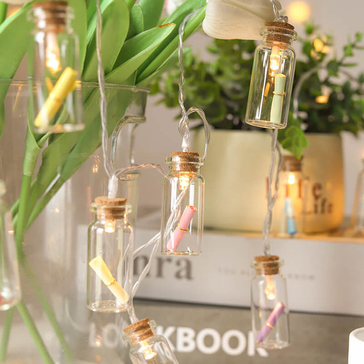 BowLift | Christmas LED Wishing Bottle Tree Snow Battery Box Decorative String Light