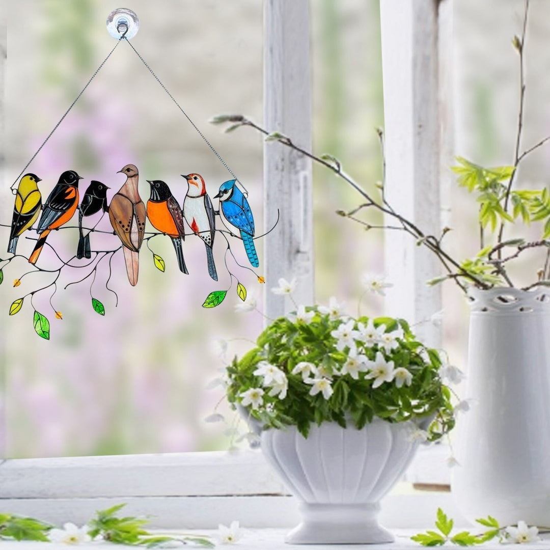BowLift | Stained Glass Bird Suncatcher - Francia