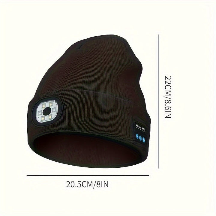 BowLift | Bluetooth Beanie with LED Light & Removable Speakers