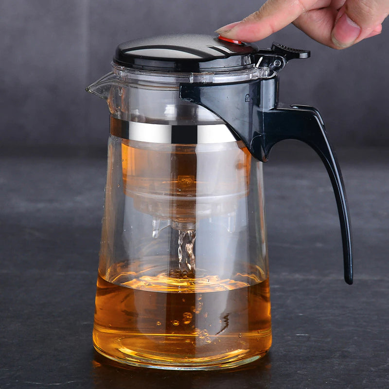 BowLift | TeaTime Heat Resistant Glass Teapot
