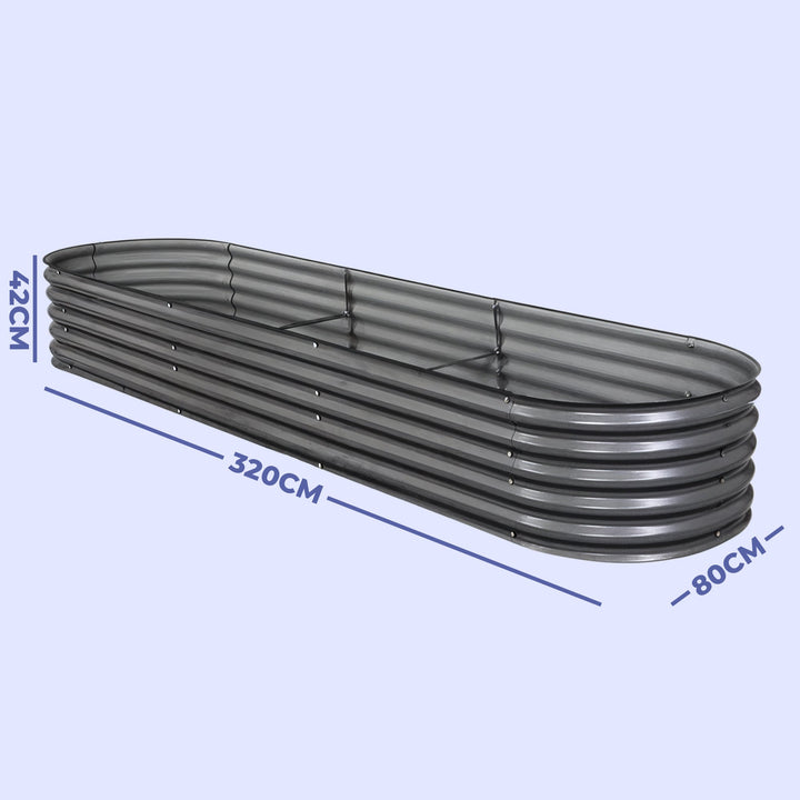 Galvanised Steel Raised Garden Bed - Easy Installations Bowlift