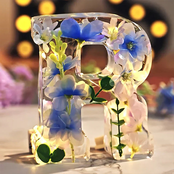 BowLift | Dried Flower Letters Night Light