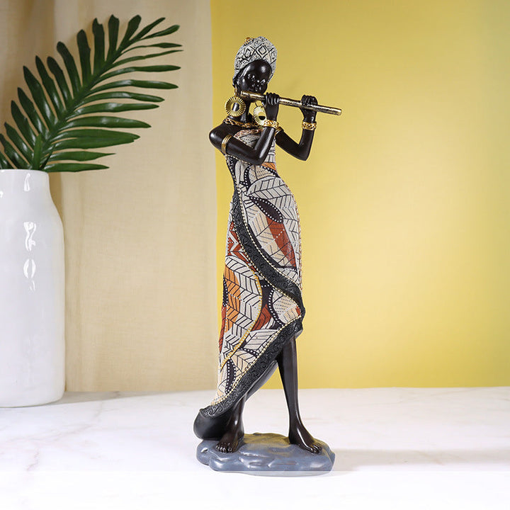 BowLift | African Female Musician Sculpture