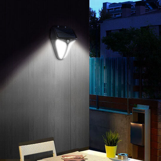 BowLift | Solar Intelligent Triangle Outdoor Waterproof Body Sensor Patio LED Wall Light