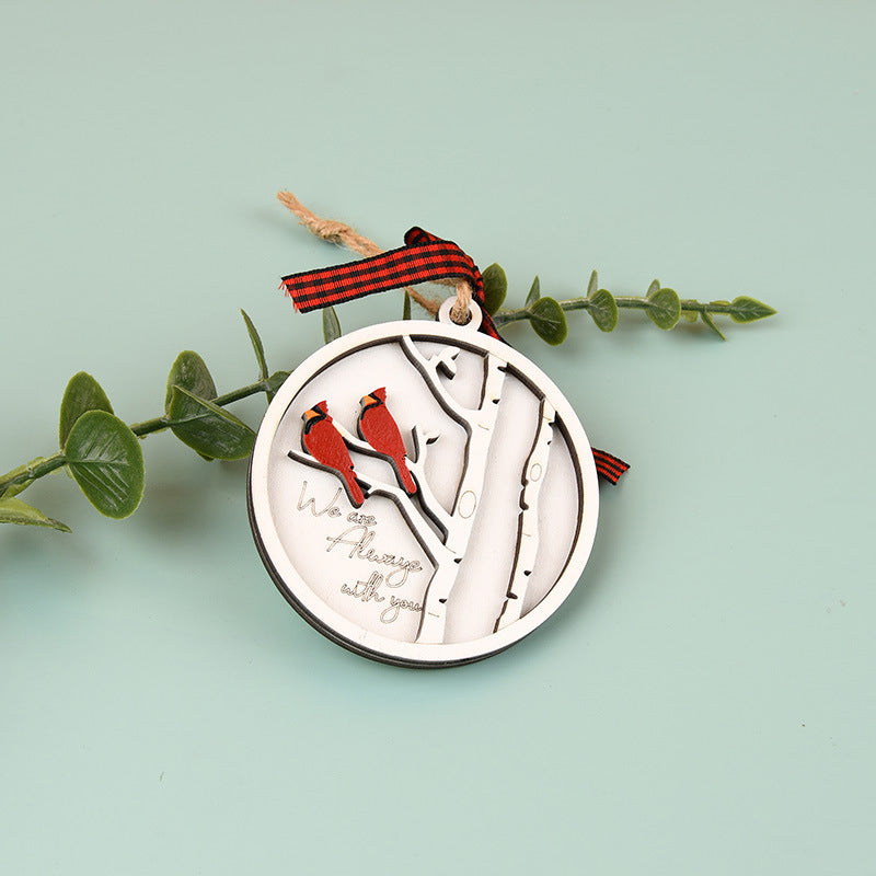 BowLift | Handmade Memorial Ornament with Cardinals