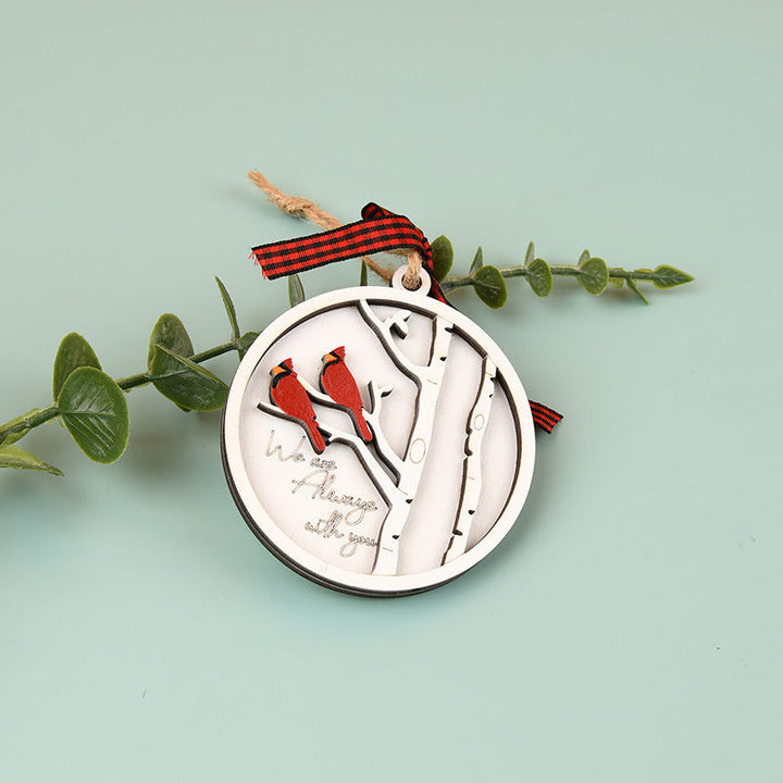 BowLift | Handmade Memorial Ornament with Cardinals
