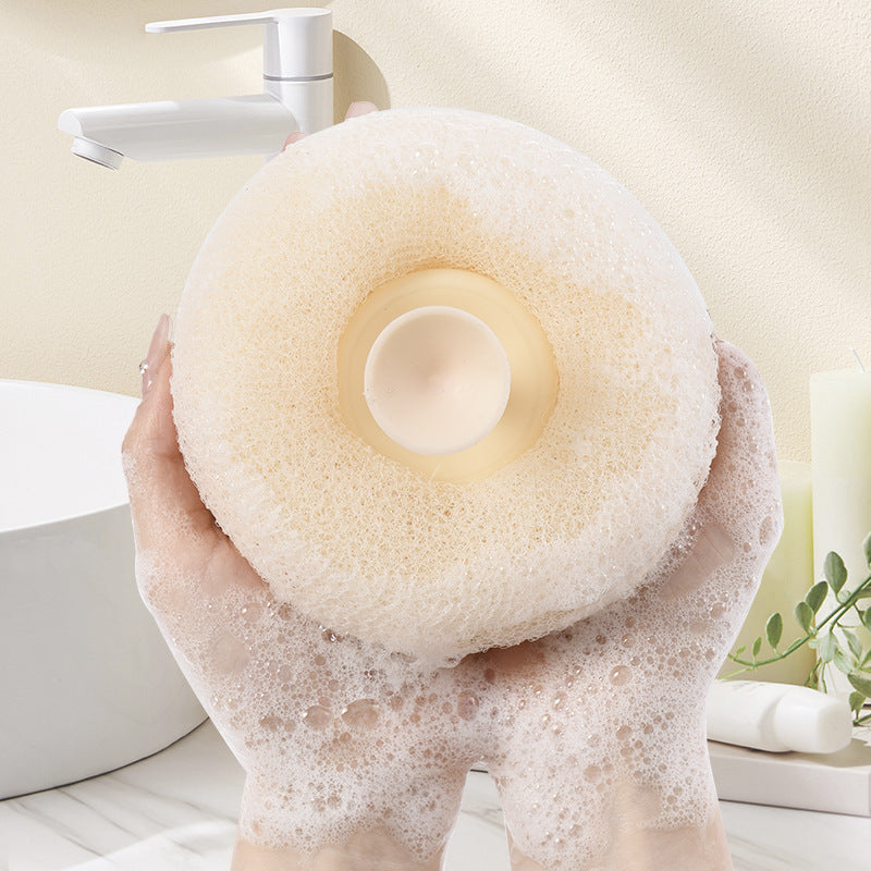 BowLift | Super soft bath ball with suction cup with sunflower