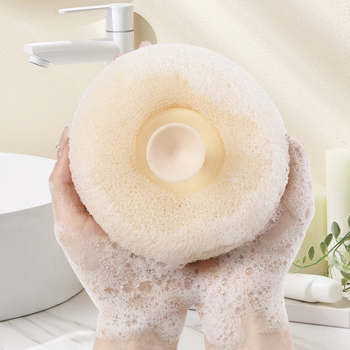 BowLift | Super soft bath ball with suction cup with sunflower