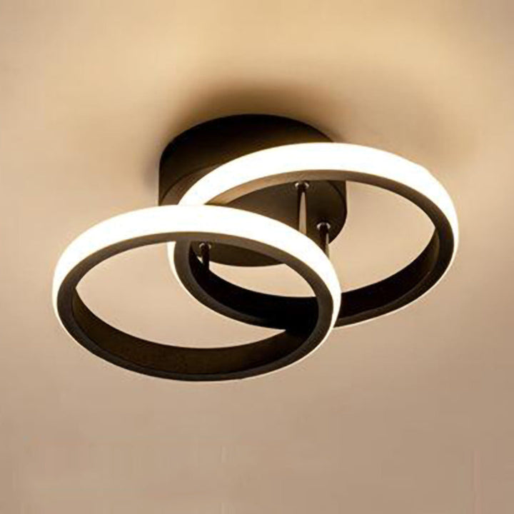 BowLift | Ceiling Light with LED Black Metal Frame