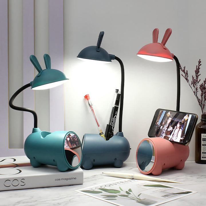 BowLift | Cartoon Creative Rabbit LED Touch USB Pen Holder Desk Lamp
