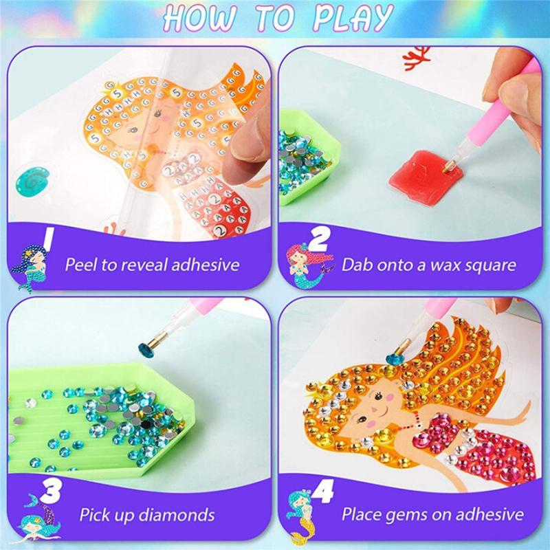 BowLift | Large Gem Diamond Painting Stickers for Kids
