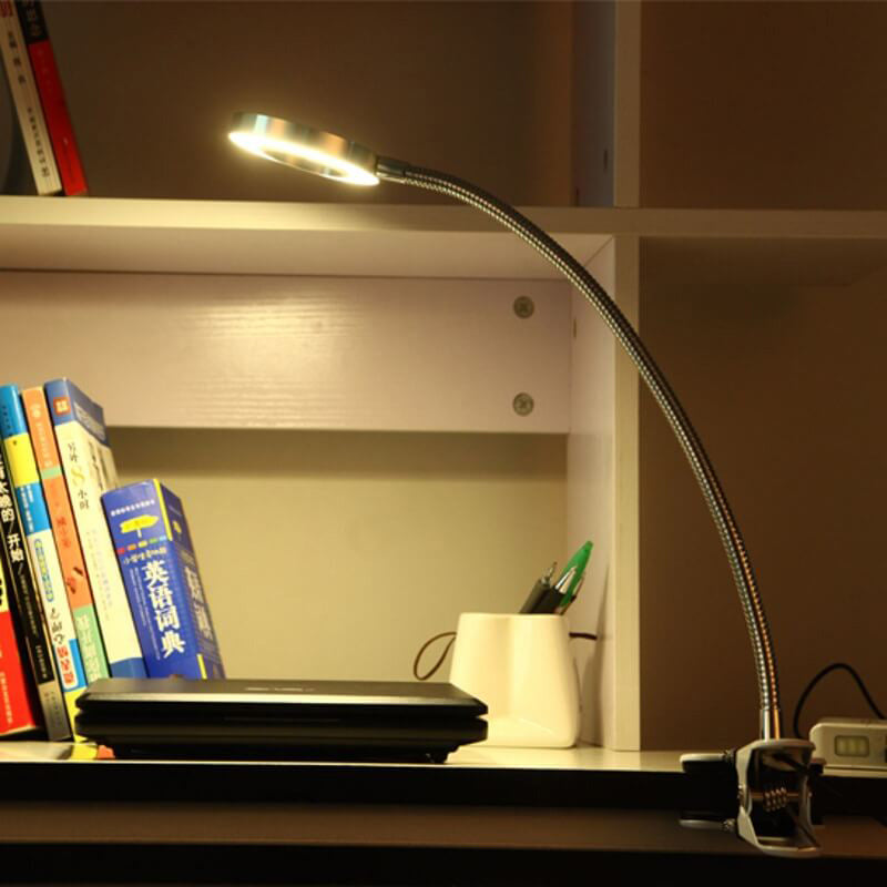 BowLift | Creative simple USB pants button LED reading clip desk lamp