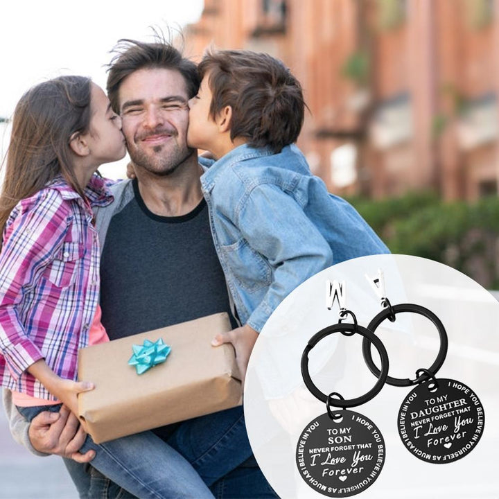 BowLift | To my son/daughter keychain (BLACK)