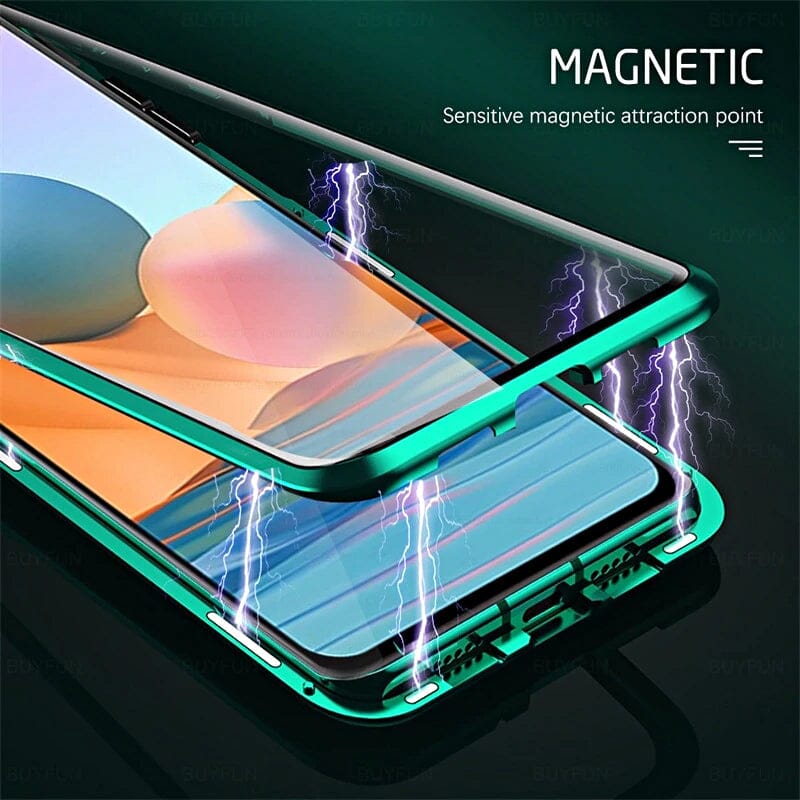 BowLift | Magnetic tempered glass double-sided phone case for Samsung