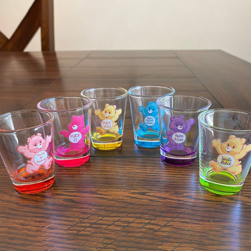 BowLift | Swear Bears Shot Glasses, 6 Pieces