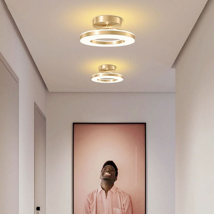BowLift | ZAYNO Black LED Ceiling Light – Modern Flush Mount