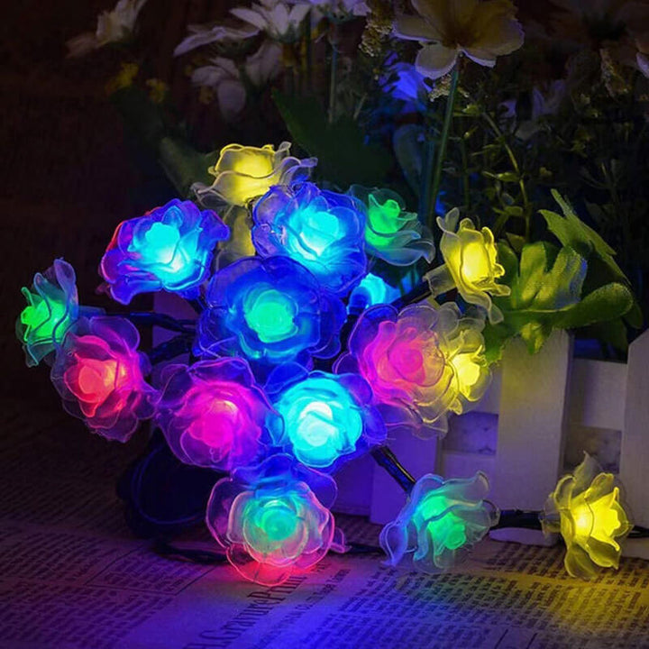 BowLift | Solar Rose String Lights Outdoor Waterproof LED Decorative String Lights