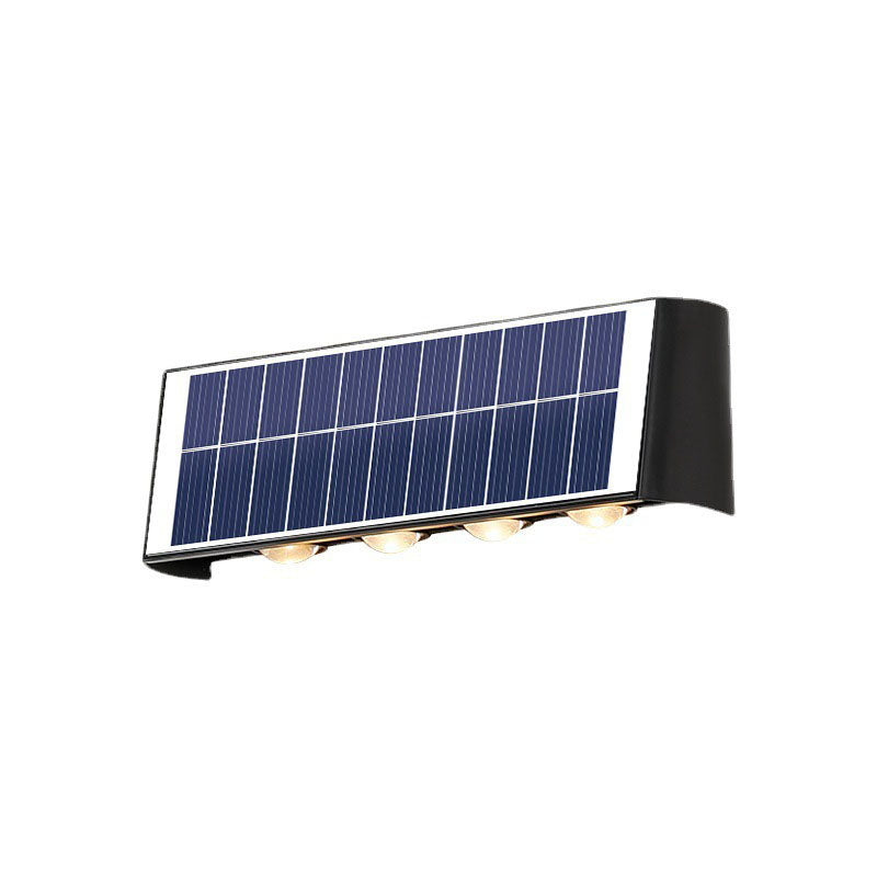 BowLift | Modern Simplicity Solar Waterproof Rectangular ABS PMMA LED Wall Light Lamp For Outdoor Patio