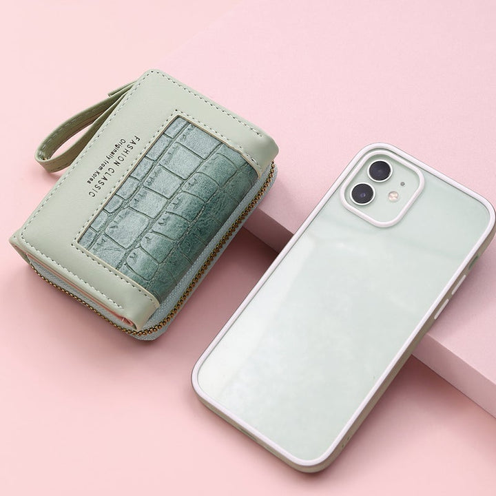 BowLift | Large Capacity Multi-Card Zipper Tri-Fold Coin Purse