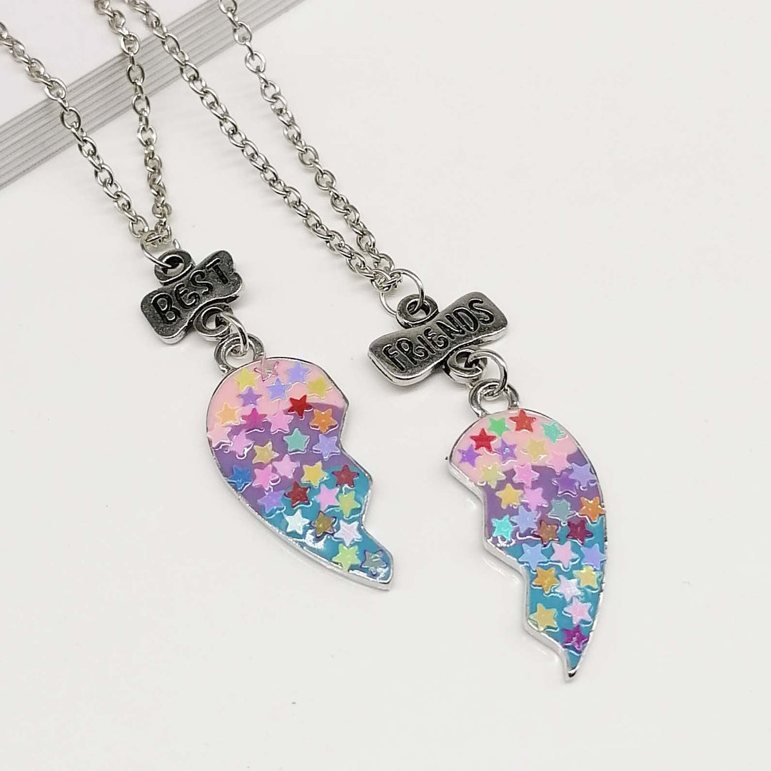 BowLift | Heart Pendant Best Friends Forever Friendship Necklace