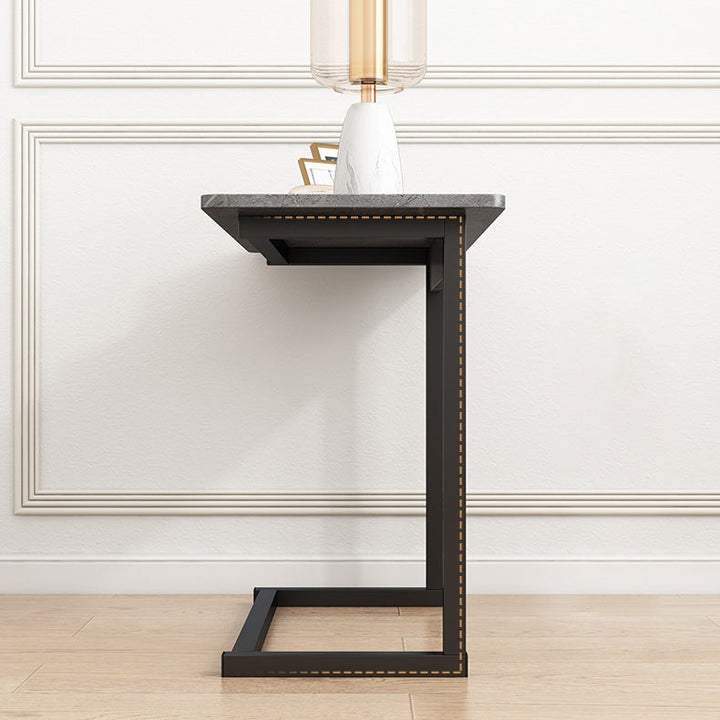 BowLift | ModernoCurve C-Side Table | MDF Tabletop | Modern Design | Space-saving | Perfect for Living Room & Bedroom