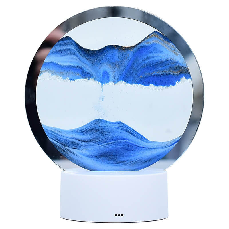 BowLift | Creative Round Hourglass Quicksand 3D LED Night Light Table Lamp