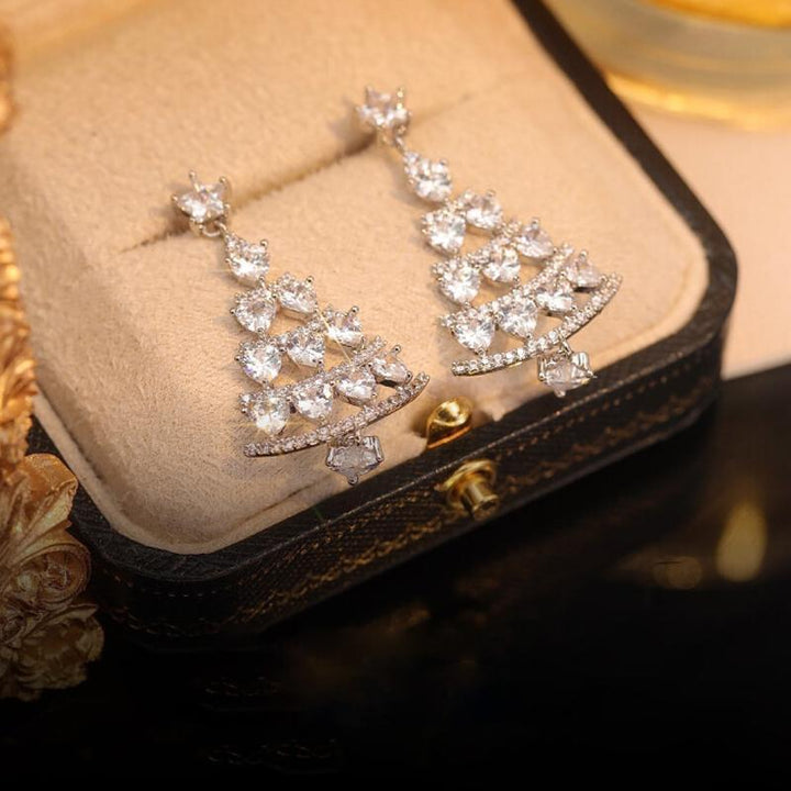 BowLift | Christmas tree earrings (One pair)