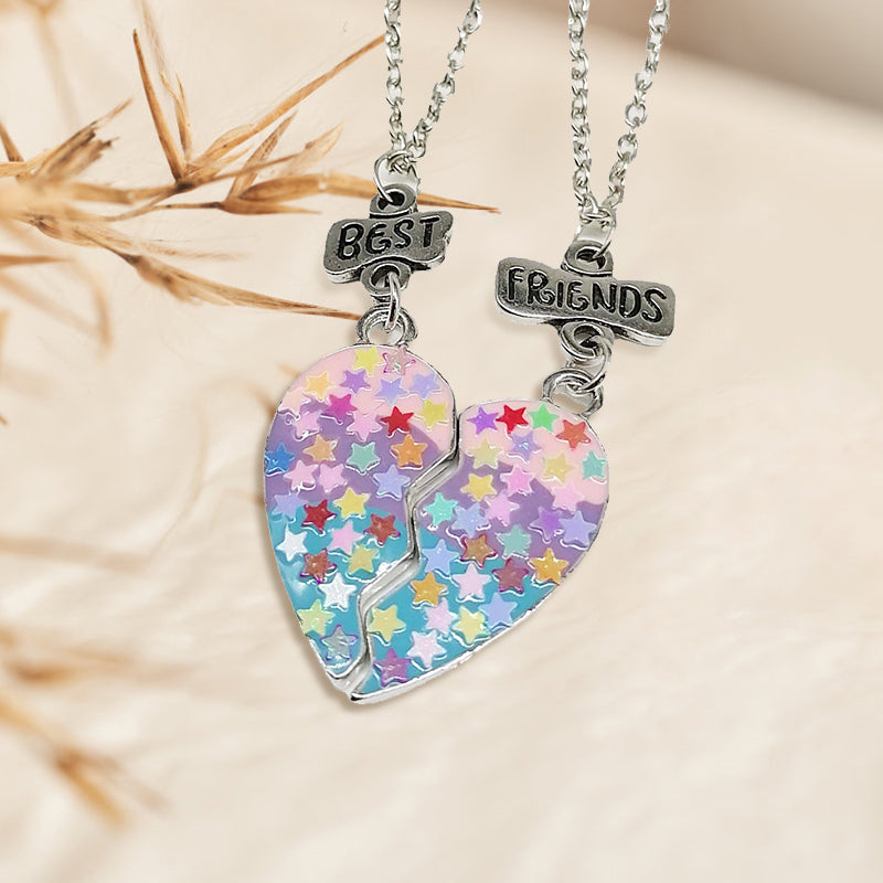 BowLift | Heart Pendant Best Friends Forever Friendship Necklace
