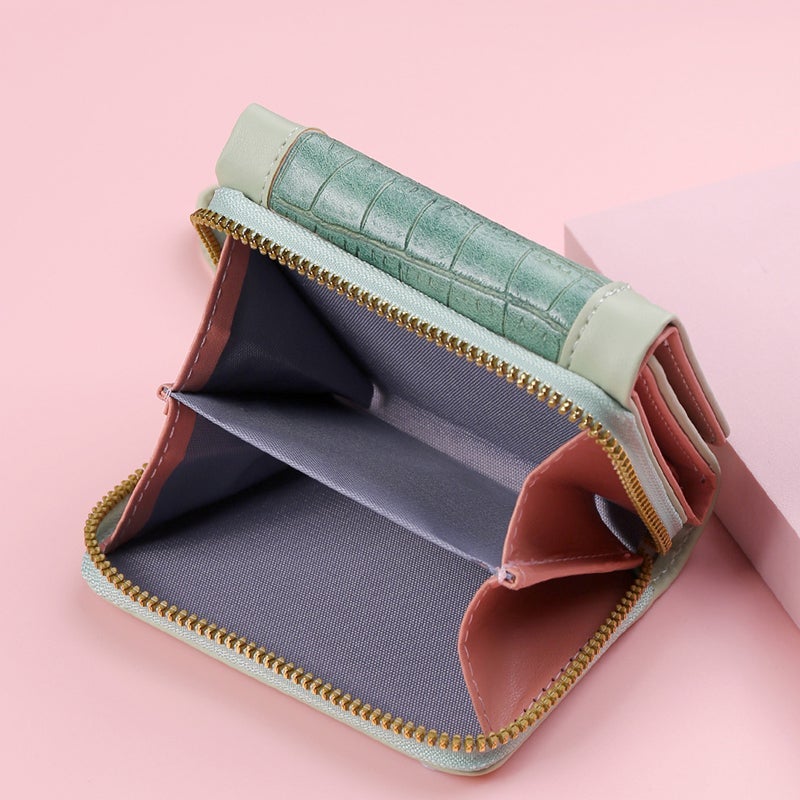 BowLift | Large Capacity Multi-Card Zipper Tri-Fold Coin Purse