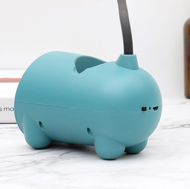 BowLift | LumoBun Table Lamp – Cute LED Desk Lamp with Pen Holder and USB Connection