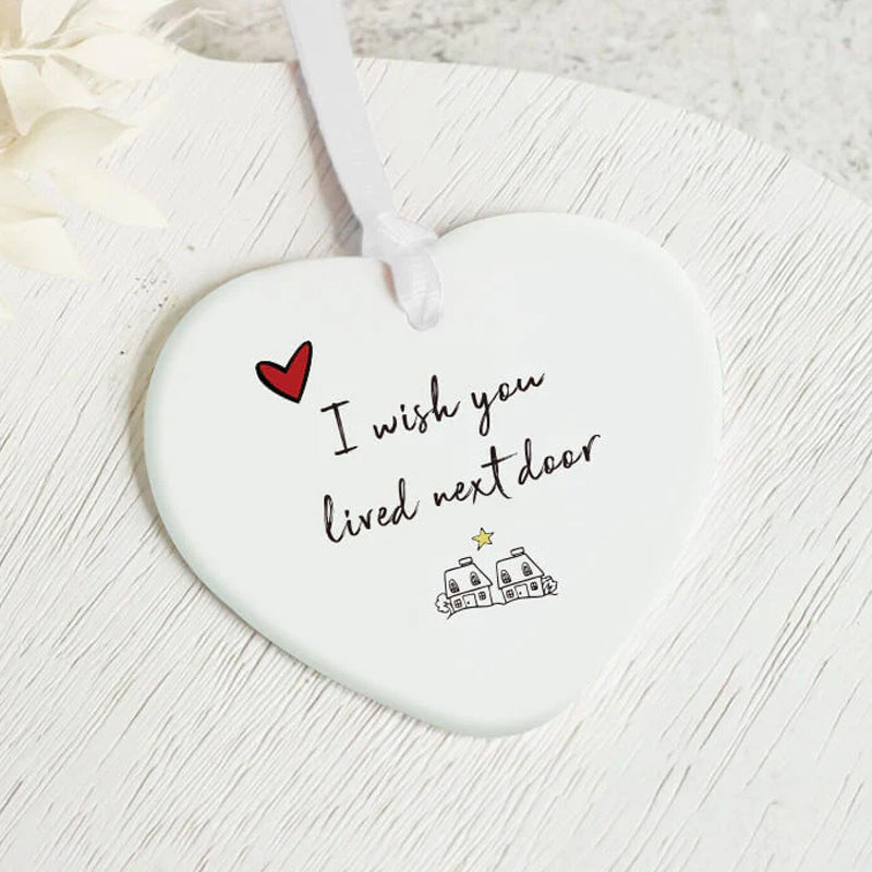 BowLift | Ceramic Heart Hanging Ornament