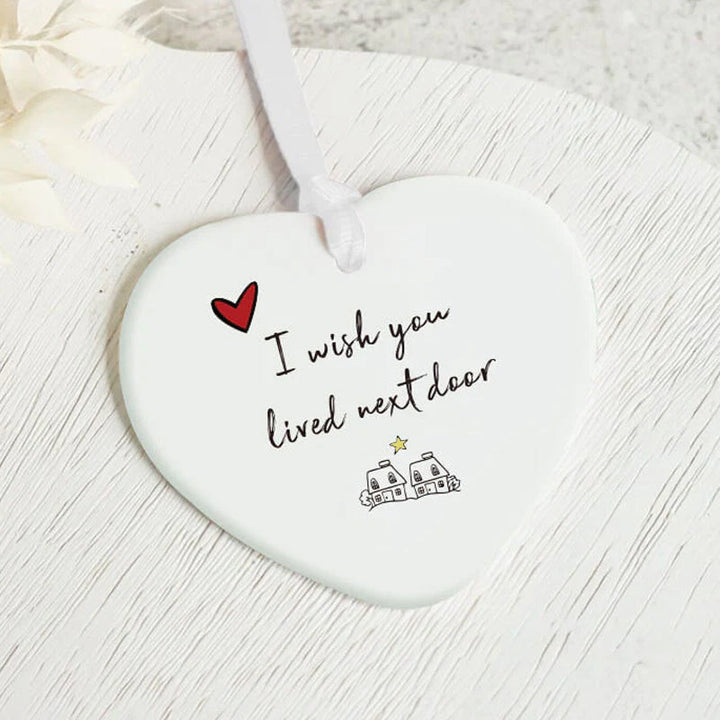BowLift | Ceramic Heart Hanging Ornament