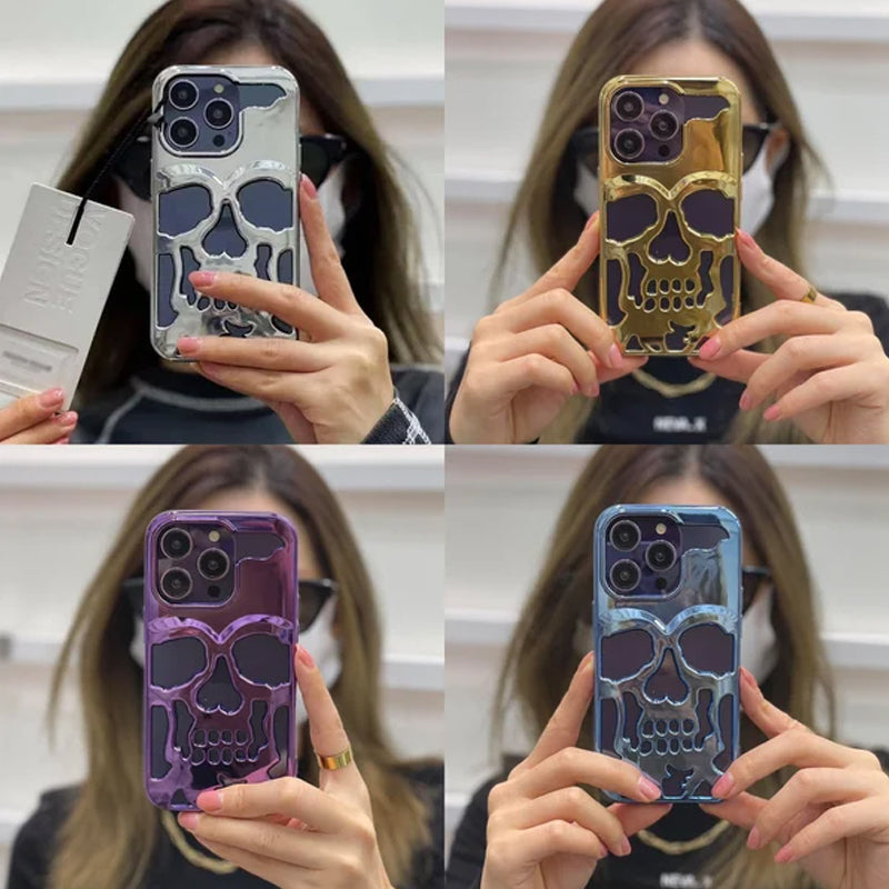 BowLift | Plated Skull Case Cover For iPhone